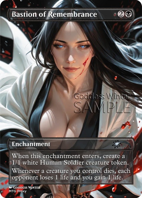 Bastion of Remembrance Goddess Winter proxy card artwork