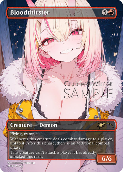 Bloodthirster Goddess Winter proxy card artwork