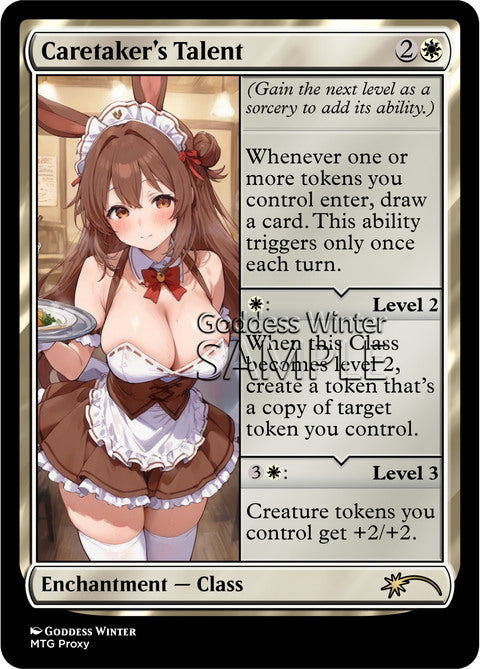 Caretaker's Talent Goddess Winter proxy card artwork