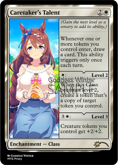Caretaker's Talent Goddess Winter proxy card artwork