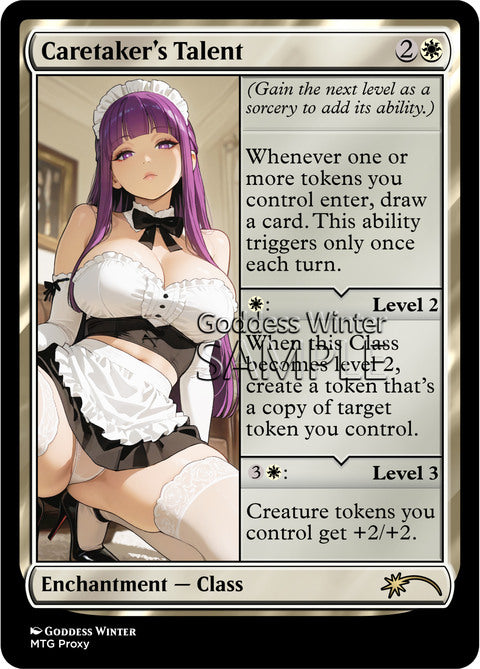 Caretaker's Talent Goddess Winter proxy card artwork