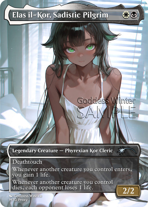 Elas il-Kor, Sadistic Pilgrim Goddess Winter proxy card artwork