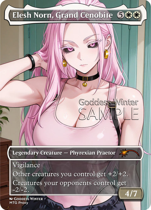 Elesh Norn, Grand Cenobite Goddess Winter proxy card artwork