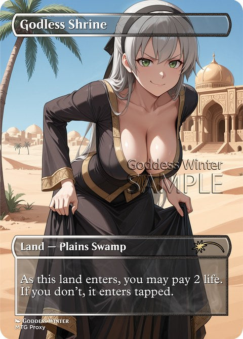 Godless Shrine Goddess Winter proxy card artwork