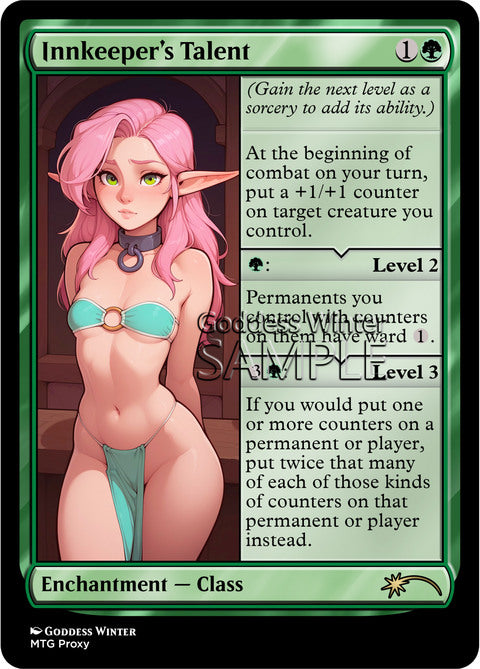 Innkeeper's Talent Goddess Winter proxy card artwork