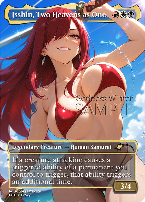 Isshin, Two Heavens as One Goddess Winter proxy card artwork