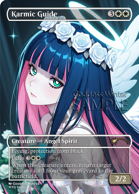Karmic Guide Goddess Winter proxy card artwork