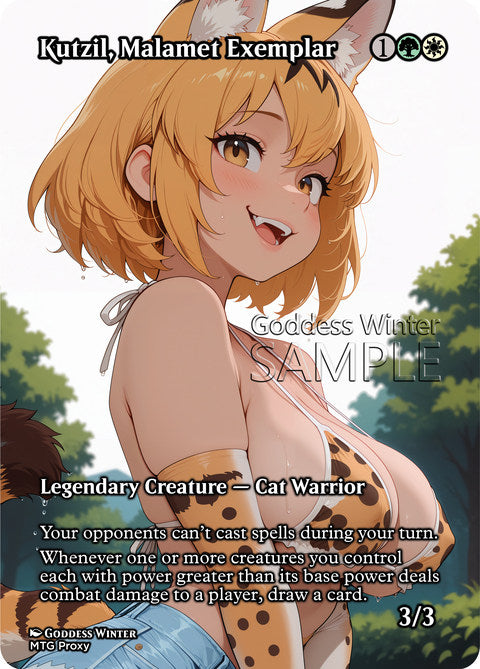 Kutzil, Malamet Exemplar Goddess Winter proxy card artwork