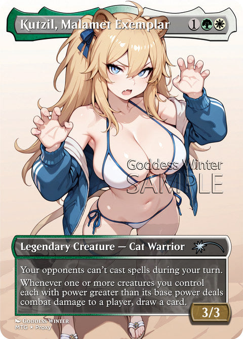 Kutzil, Malamet Exemplar Goddess Winter proxy card artwork