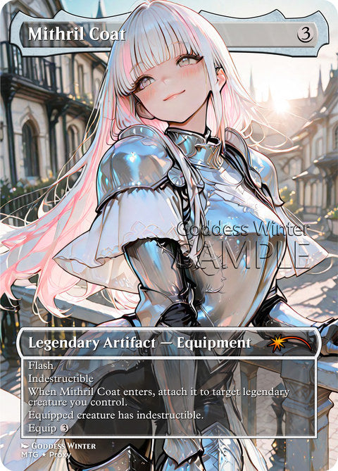 Mithril Coat Goddess Winter proxy card artwork