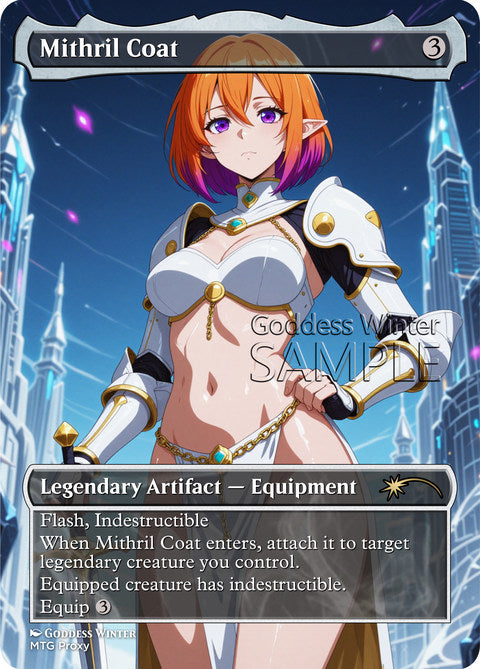 Mithril Coat Goddess Winter proxy card artwork