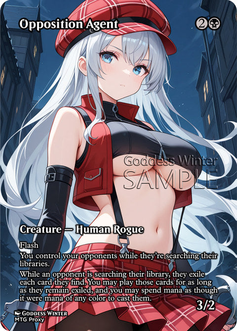 Opposition Agent Goddess Winter proxy card artwork