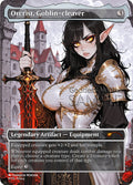 Orcrist, Goblin-cleaver Goddess Winter proxy card artwork
