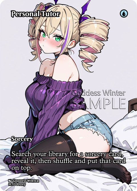 Personal Tutor Goddess Winter proxy card artwork