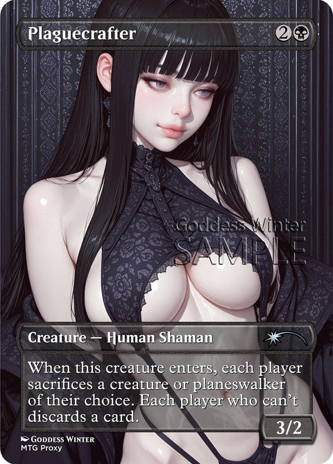 Plaguecrafter Goddess Winter proxy card artwork