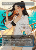 Port Town Goddess Winter proxy card artwork
