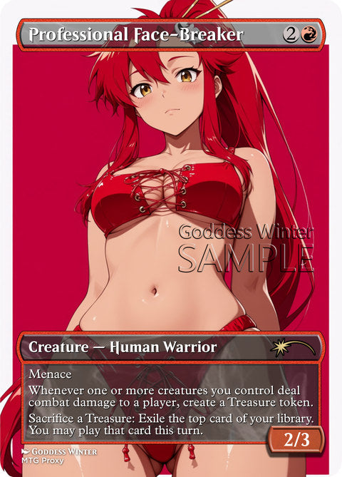 Professional Face-Breaker Goddess Winter proxy card artwork