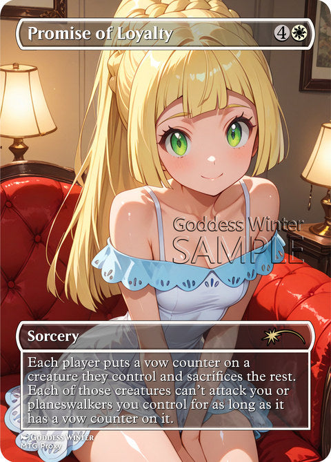 Promise of Loyalty Goddess Winter proxy card artwork