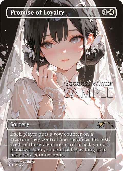 Promise of Loyalty Goddess Winter proxy card artwork