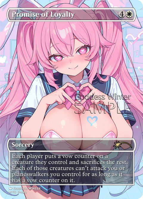 Promise of Loyalty Goddess Winter proxy card artwork