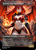 Rakdos, Patron of Chaos Goddess Winter proxy card artwork