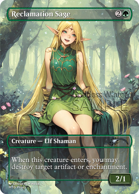 Reclamation Sage Goddess Winter proxy card artwork