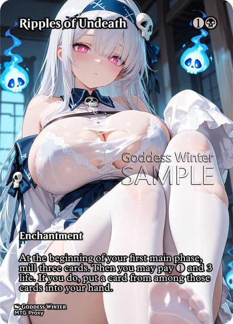 Ripples of Undeath Goddess Winter proxy card artwork