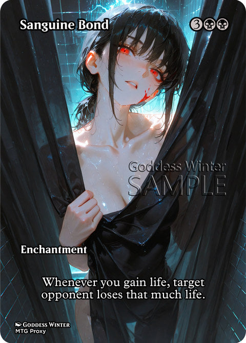 Sanguine Bond Goddess Winter proxy card artwork