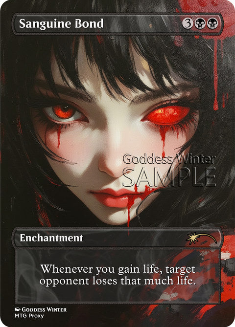 Sanguine Bond Goddess Winter proxy card artwork