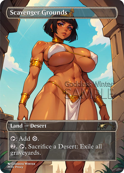 Scavenger Grounds Goddess Winter proxy card artwork