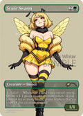 Scute Swarm Goddess Winter proxy card artwork