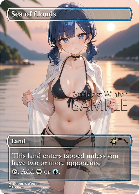 Sea of Clouds Goddess Winter proxy card artwork