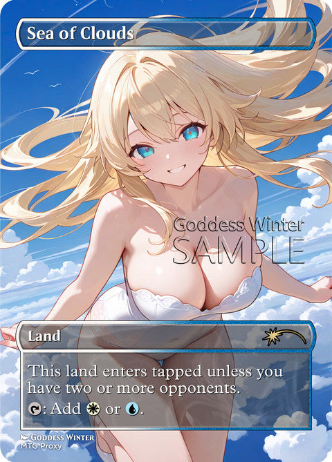 Sea of Clouds Goddess Winter proxy card artwork