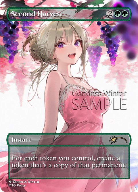 Second Harvest Goddess Winter proxy card artwork