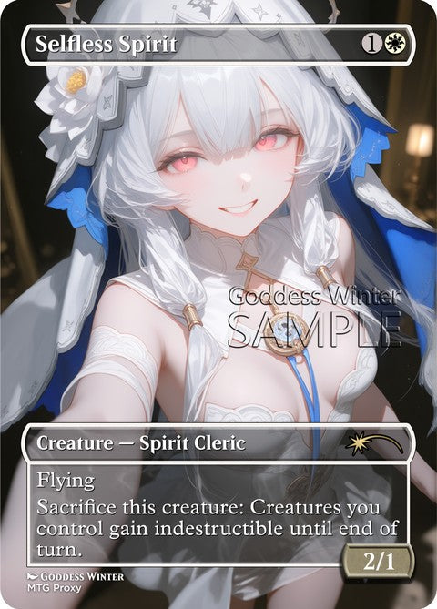 Selfless Spirit Goddess Winter proxy card artwork