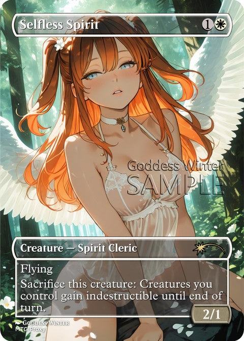 Selfless Spirit Goddess Winter proxy card artwork