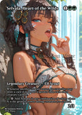 Selvala, Heart of the Wilds Goddess Winter proxy card artwork