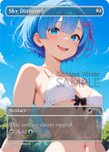Sky Diamond Goddess Winter proxy card artwork