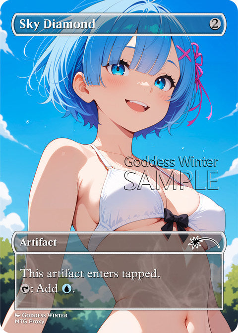 Sky Diamond Goddess Winter proxy card artwork