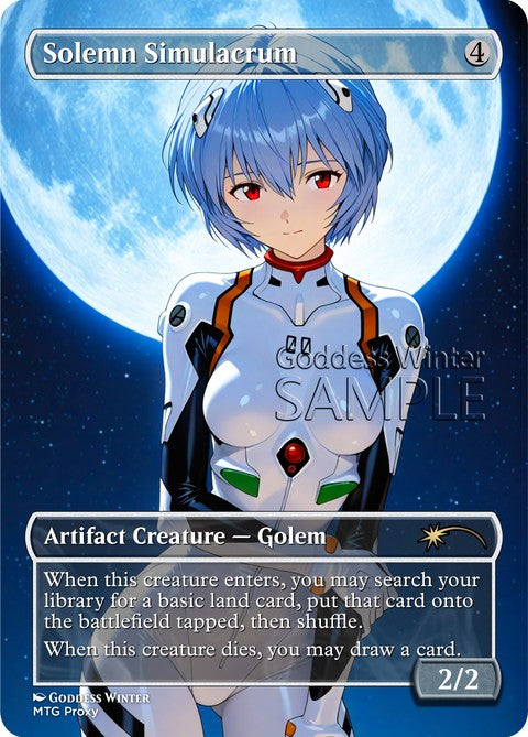 Solemn Simulacrum Goddess Winter proxy card artwork