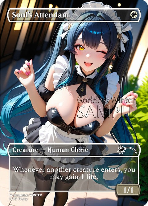 Soul's Attendant Goddess Winter proxy card artwork