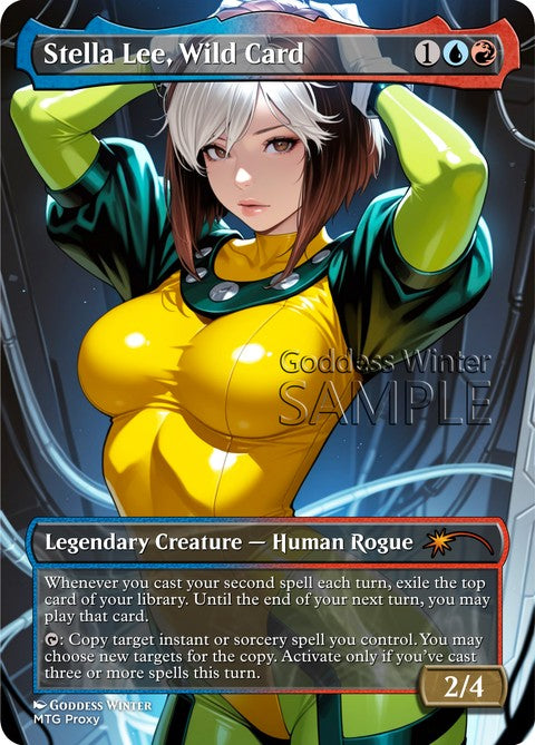 Stella Lee, Wild Card Goddess Winter proxy card artwork