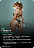 Strong Back Goddess Winter proxy card artwork