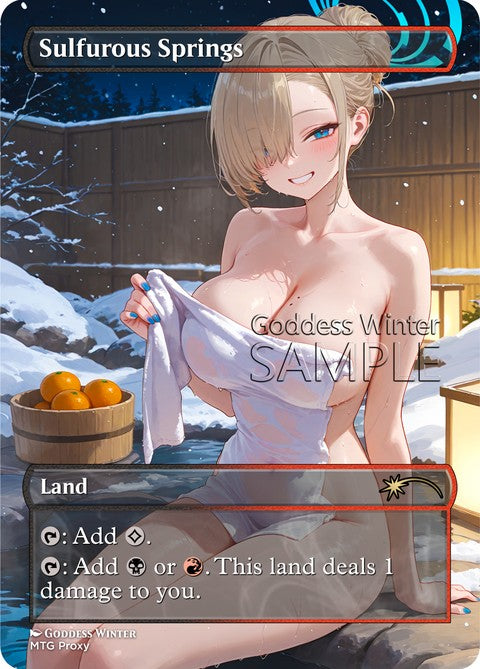 Sulfurous Springs Goddess Winter proxy card artwork
