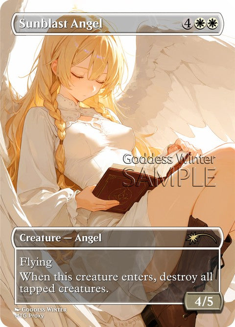 Sunblast Angel Goddess Winter proxy card artwork