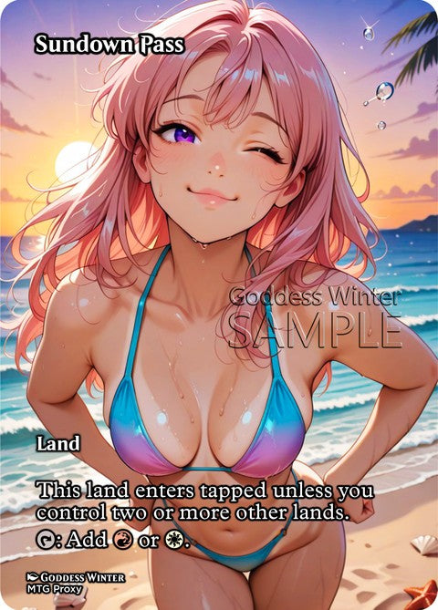 Sundown Pass Goddess Winter proxy card artwork