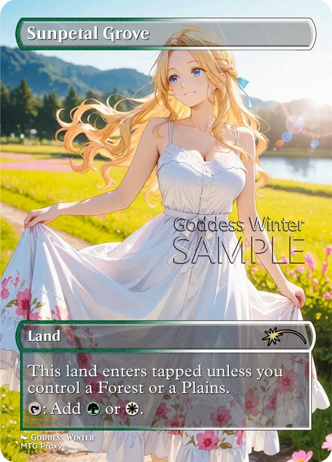 Sunpetal Grove Goddess Winter proxy card artwork