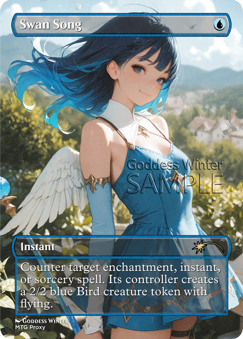 Swan Song Goddess Winter proxy card artwork