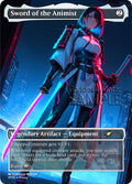 Sword of the Animist Goddess Winter proxy card artwork