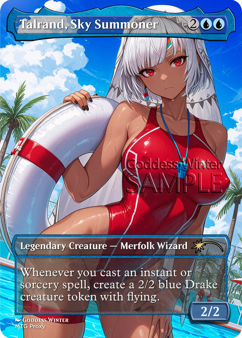 Talrand, Sky Summoner Goddess Winter proxy card artwork